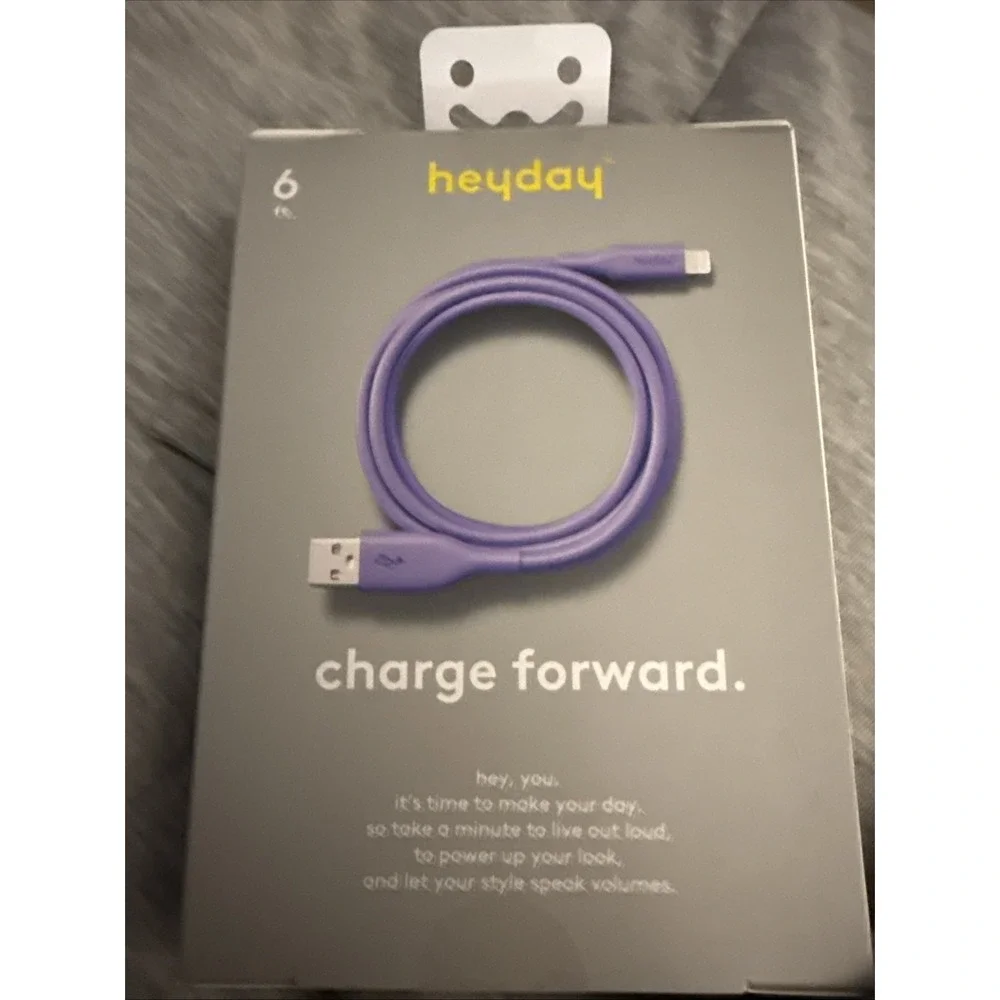 NEW Heyday‎ 6ft LTNG To USB-A Charging Cable For IPhone - IPad